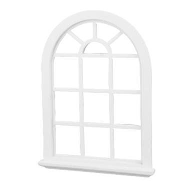 Imagem de Phefop Mini Janela para Casa de Bonecas, Moldura de Janela Em Miniatura Feita à Mão Em Madeira de Pvc Escala 1:12 para Decoração, Fotografia, Adereço, Presente para Crianças