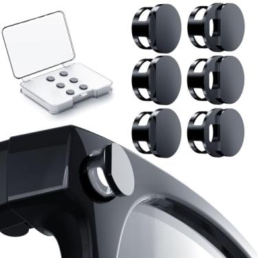 Imagem de Pacote com 6 capas de bloqueio de luz LED para acessórios Ray Ban Meta, compatível com óculos inteligentes Wayfarer/Skyler/Headliner, bloqueador de luz ajustável, capa de privacidade leve