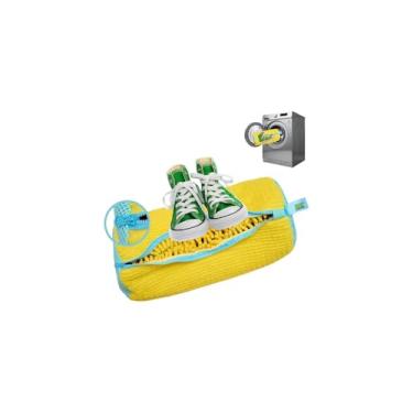 Imagem de Saco para Lavar Roupas Delicadas, Poliéster, 29x35cm, Proteção para Lingeries e Tênis, com Zíper