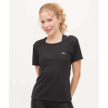 Imagem de Blusa Feminina Fitness Básica Marisa-29002, Preto, G