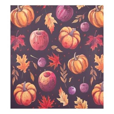 Imagem de Qilmy Capa magnética para máquina de lavar louça, frutas e abóboras, 58 x 66 cm, capa decorativa de geladeira para porta frontal, adesivo, máquina de lavar, painel de geladeira, decalque para