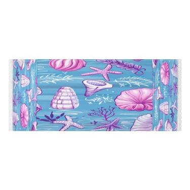 Imagem de Wassud Capas de lavadora e secadora Pink Ocean Life, protetor de lavadora com sacos de armazenamento, capa de geladeira à prova de poeira com bolsos para lavanderia doméstica, cozinha, 120 x 55 cm