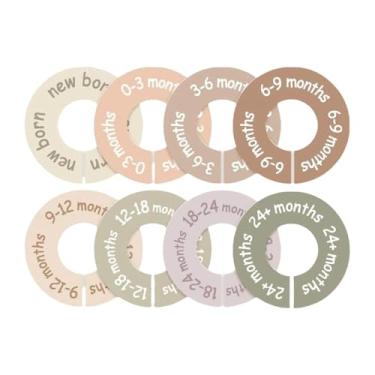 Imagem de SiaBiced 8 Divisórias para Armário de Roupas de Bebê, Divisórias Por Tamanho para Meninos E Meninas, Organizadores de Armário Adoráveis ​​para Boutiques E, Colorida, Tamanho real