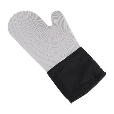 Imagem de Fockety Luva de Forno de Silicone, Flexível, Resistente Ao Calor até 250 ℃ Com Textura Antiderrapante e Orifício para Pendurar para Cozinhar, Assar, Churrasco, Uso Interno e Externo