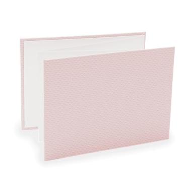 Imagem de Álbum de fotos Ical, encadernação sanfona autocolante, folhas de papel especial branco, para 6 fotos 10x15cm horizontal - linha Sanfonado - modelo rosa-claro bolinhas - 460