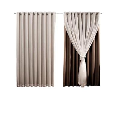 Imagem de Cortina Decoração Quarto(MARROM)