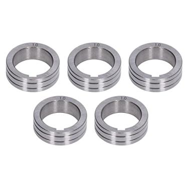 Imagem de aqxreight Rolo de Alimentação de Fio de Soldador 5 Unidades Roda Guia de Alimentação de Ranhura de 0,8-1,0 Mm para Máquina de Solda BINZEL Vem 10 Mm para Diâmetro de Fio ALTO da LARGURA da Ranhura