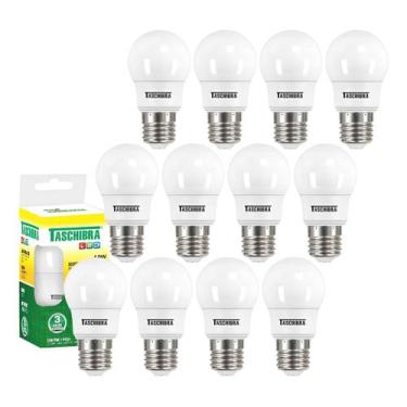 Imagem de 12 Lâmpada Bulbo Led Tkl 30 4,9w Taschibra Luz Quente 3000k