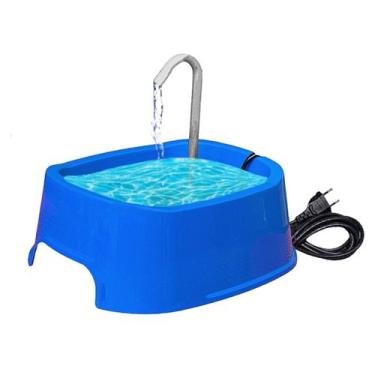 Imagem de Fonte Bebedouro para Gatos e Cachorros Bivolt Petfont, Azul