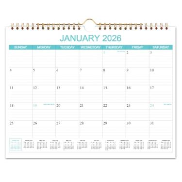 Imagem de Calendário 2025-2027 - Calendário de parede de 25 de novembro a junho de 2027, agenda de parede mensal de 20 com papel de 140 g/m² para planejamento e organização, calendário de férias, agenda de 29 x