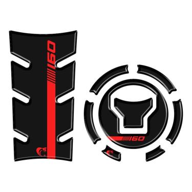 Imagem de Kit Protetor Nova Cg Fan 160 - 2025- Preto E Vermelho Preto E Vermelho