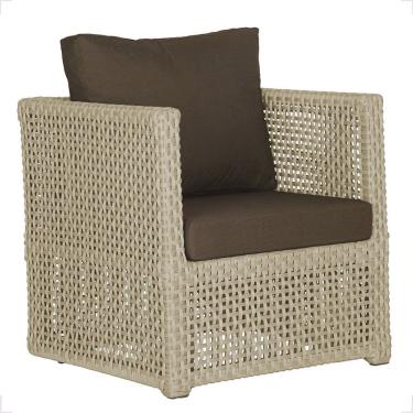 Imagem de 1 Poltrona Madri Alumínio Corda Náutica Estofado 9 Trama Rami