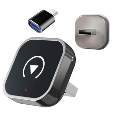 Imagem de Adaptador CarPlay 2026 – Design Mini USB, Plug and Play, compatível com iPhones e telefones Android, conexão rápida e estável, compatível com carros com CarPlay integrado.