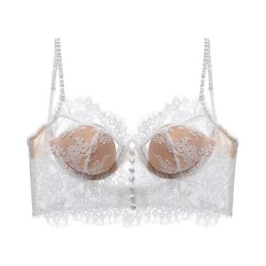 Imagem de Sexy renda francesa novo sutiã de tiras, roupa interior sem costas, su