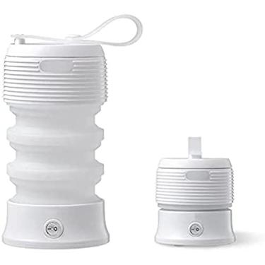 Imagem de Chaleira Elétrica Dobrável Portátil, Mini Caneca De Viagem De 300 W Recipiente De Armazenamento De 400 Ml, Proteção De Desligamento Automático, Escola De Acampamento, Montanhismo