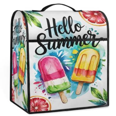 Imagem de Capa de misturador de auxílio de cozinha de arte colorida de verão para batedeira 6-8 litros de auxílio de cozinha resistente à poeira capas protetoras de armazenamento capas de eletrodomésticos para