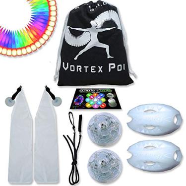 Imagem de UltraPoi – Vortex Poi - LED Poi Balls Set - Light Up Glow Poi - Flow Rave Dance - Spinning Light Toy