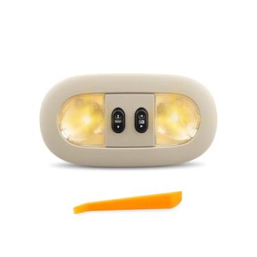 Imagem de Vudajuley Console suspenso com luz de mapa de cúpula LED e interruptor de teto solar adequado para Ford F-150 2004-2008, para Lincoln Mark LT 2006-2008 lâmpada de leitura de teto interior de cabine