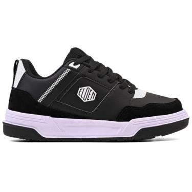 Imagem de Tenis Masculino Elden Street Skate Casual Original Leve Resistente EDN1457 (Preto/Branco, BR, Adulto, Numérico, 43)
