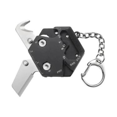 Imagem de Canivete Dobrável Hexagonal Com Chaveiro, Ferramenta Multifuncional ED