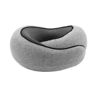 Imagem de Travesseiro De Pescoço Em Forma De U De Espuma De Memória Ajustável E 