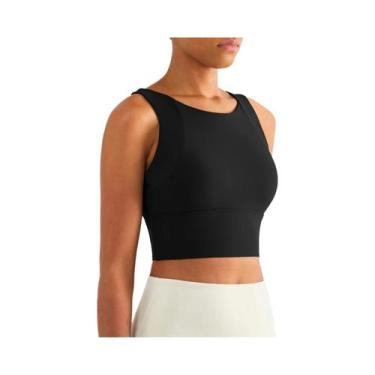 Imagem de Top De Yoga Sexy Para Mulheres, Sutiã Esportivo Elástico, Roupa De Fit