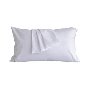 Imagem de Capa De Almofada Retangular Branca 20x30in Cor Sólida Capa De Almofada
