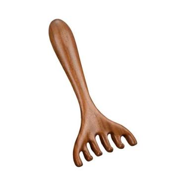 Imagem de Pente De Massagem De Madeira Com Dentes Largos Para Terapia Gua Sha, M