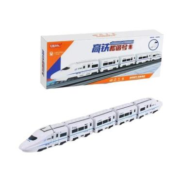 Imagem de Trem Elétrico Infantil De Alta Velocidade Brinquedo DIY Simulação De F