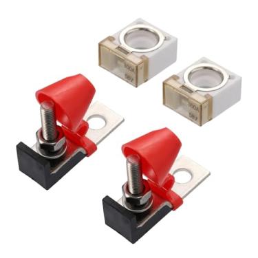 Imagem de Kit de bloco de fusíveis de montagem de terminal, bloco de fusíveis de bateria de parafuso único com classificação marítima, 58V 300 AMP CA