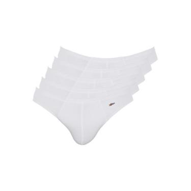 Imagem de Kit com 5 Cuecas Slip Zorba 772, Branco, GG