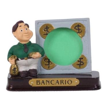 Imagem de Boneco Profissional Bancario Miniatura C/ Porta Foto 8 Cm - Meerchi