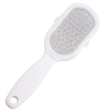 Imagem de Removedor profissional de pele morta para pés de aço inoxidável - Raspador de lixa de pé de cor branca, ferramentas de pedicure (branco)