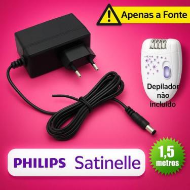Imagem de Carregador Fonte p/ Depilador Philips Satinelle Soft  Beauty Cabo de E