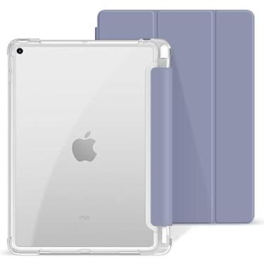 Imagem de Capa Para iPad 9ª 8ª 7ª Geração 10.2" Smart Case Slim Com Suporte a Caneta e Fundo Transparente Proteção Total- Anti Impacto/ Auto Sleep /Tampa Magnética/ Premium Resistente Funcional