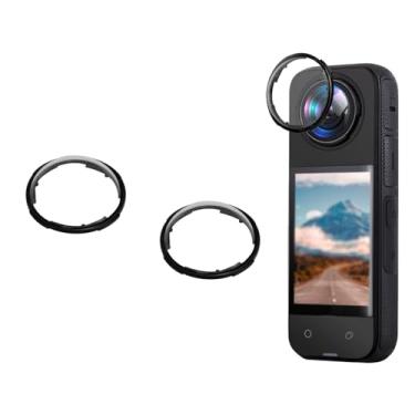 Imagem de YYRCVRA Capa protetora de proteção de lente rotativa compatível com Insta360 X4 Premium Óptico Vidro Temperado Capa protetora de lente compatível com acessórios de câmera Insta360 X4