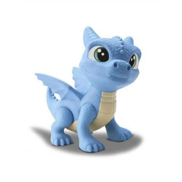 Imagem de Boneco Infantil Baby Dragon Dragao Azul De Vinil Bambola 874