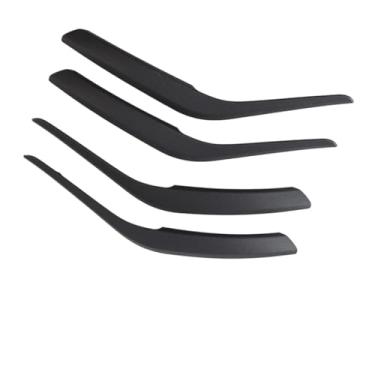 Imagem de Compatível com BMW X1 E84 2010–2016 Tampa do painel de tração interna 5 opções de cores LHD/RHD Fibra de carbono interior da maçaneta da porta Substituição da guarnição(Black)