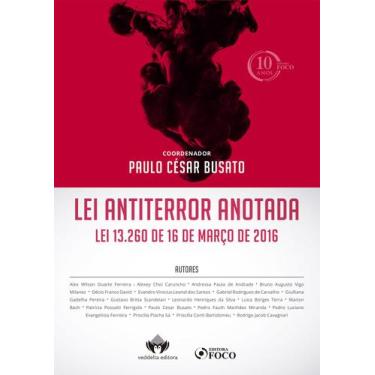 Imagem de Livro - Lei Antiterror Anotada: Lei 13.260 de 16 de março de 2016 2018