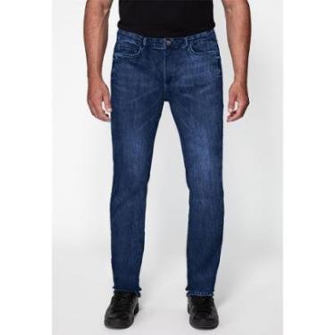 Imagem de Calça Jeans Slim Straight Azul Escuro-Masculino