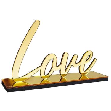 Imagem de Palavra Decorativa De Mesa Enfeite Love Decoração Casa