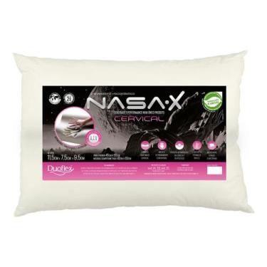 Imagem de Travesseiro Nasa X Cervical Automoldável Espuma poliuretano - Duoflex