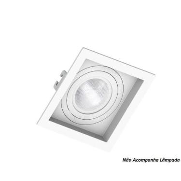 Imagem de Spot Embutir Par20 Quadrado Branco Recuado - SaveEnergy - Save Energy