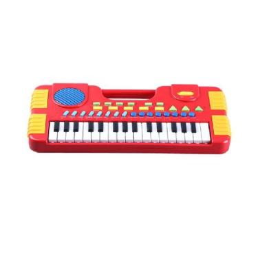 Imagem de Tecladinho de Brinquedo Infantil 31 Teclas Vermelho My Music