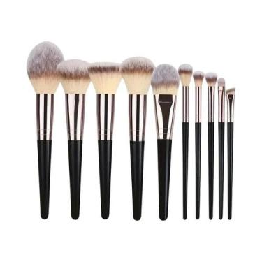 Imagem de Conjunto De Pincéis De Maquiagem Macios E Fofos (3-20 Peças) Para Base