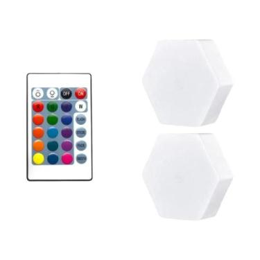 Imagem de Luminária De Parede LED RGB Com Sensor De Toque, Hexágono Modular Colo