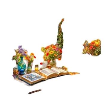 Imagem de Vaso De Flores Moderno Com Bordado Em Ponto Cruz, Decoração De Casa Em