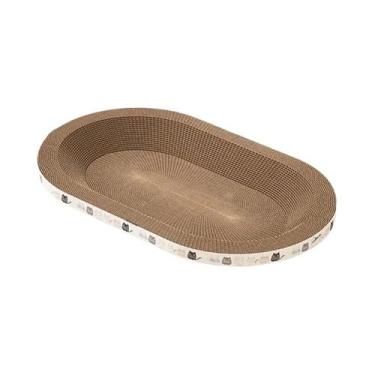 Imagem de Cama Arranhador Para Gatos Pequenos, Redonda Oval, Durável, Brinquedo 