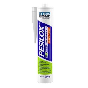 Imagem de Cola Fix Tudo Silicone Transparente Pesilox Tekbond 280g