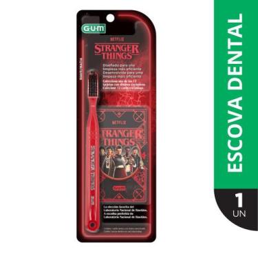 Imagem de Escova Classic GUM Stranger Things Card Exclusivo 1 Escova